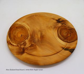 Smiley face kauri platter