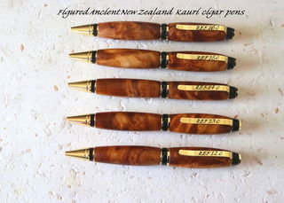 cigar style ancient kauri pens