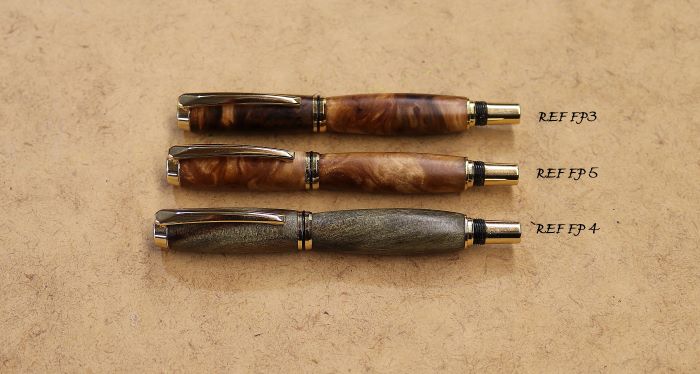 Fountain pens ancient kauri ref FP 3,4,5